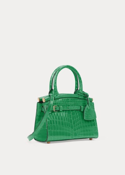 Bolsos De Mano Ralph Lauren Mujer Verdes - Alligator Mini RL50 - WRVET6029